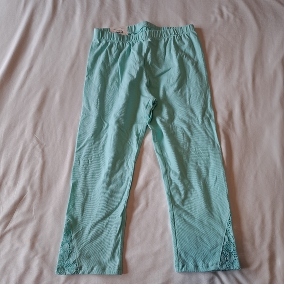 So girls size 14 Aqua lace accent capri NWT - Picture 1 of 6